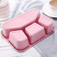 Wheat Straw Lunch Box Rectangle Divided Microwave Bento Box