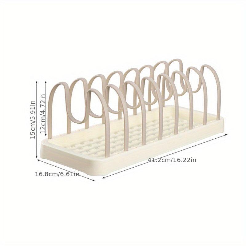 Pot And Pan Organizer For Kitchen Cabinet Cookware Holder