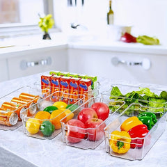 1PC Refrigerator Organizer Bins for Fridge Freezer Kitchen Cabinet Pantry