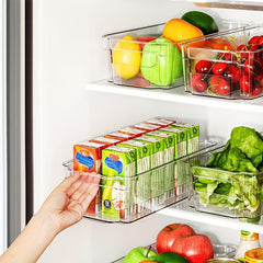 1PC Refrigerator Organizer Bins for Fridge Freezer Kitchen Cabinet Pantry