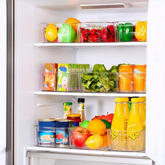 1PC Refrigerator Organizer Bins for Fridge Freezer Kitchen Cabinet Pantry