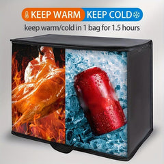 Large Capacity Insulated Grocery Bag Reusable Tote for Hot & Cold Food