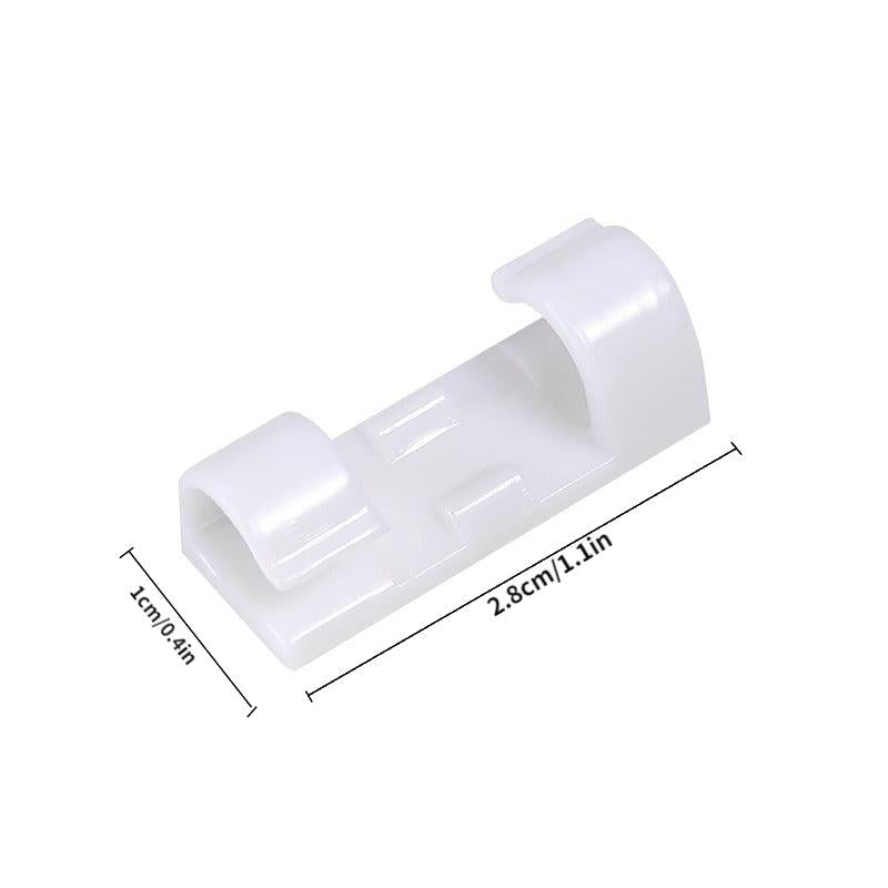 20pcs Wire Managers Self-adhesive Cable Clip Desktop Data Collection