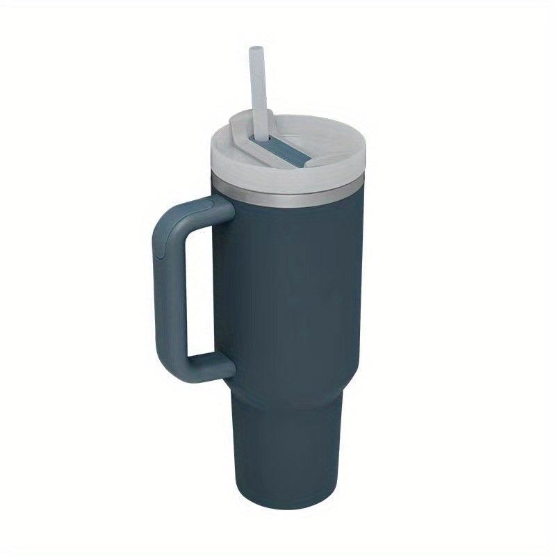 40oz Stainless Steel Tumbler with Lid and Straw
