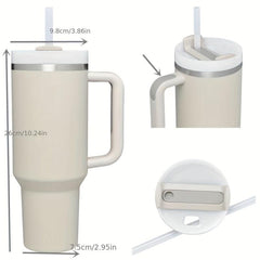 40oz Stainless Steel Tumbler with Lid and Straw