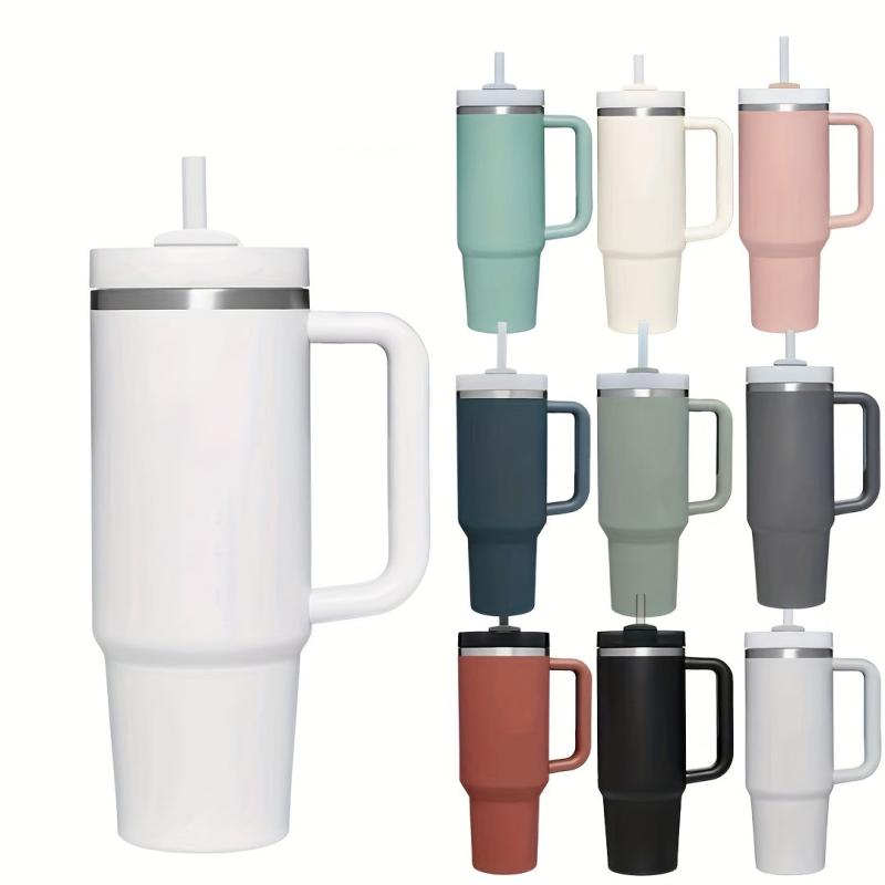 40oz Stainless Steel Tumbler with Lid and Straw