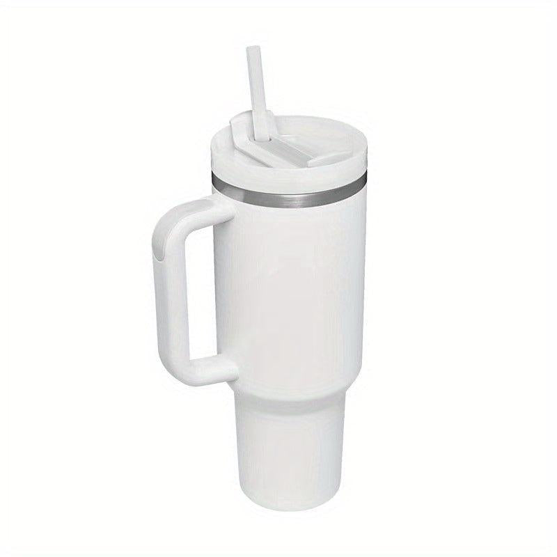 40oz Stainless Steel Tumbler with Lid and Straw