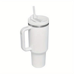 40oz Stainless Steel Tumbler with Lid and Straw