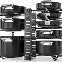 Pot Rack Organizer 8 Tiers Pots And Pans Organizer Kitchen Adjustable