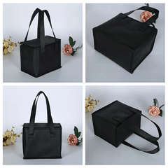 Portable Lunch Cooler Bag with Folding Insulation - Outdoor Food Thermal Bag