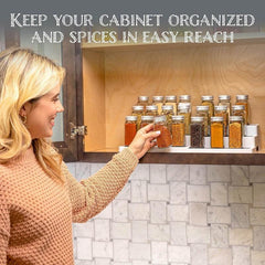 Adjustable 3 Layer Spice Rack Storage Holder for Kitchen Cabinets or Countertops