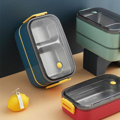 1 2 Layer Lunch Box Microwave Portable Leakproof Food Container