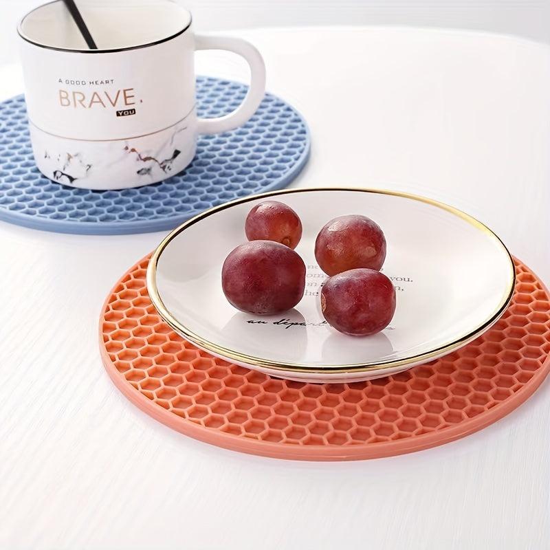 3pcs Silicone Trivet Mat for Hot Pots and Pans Table Placemats