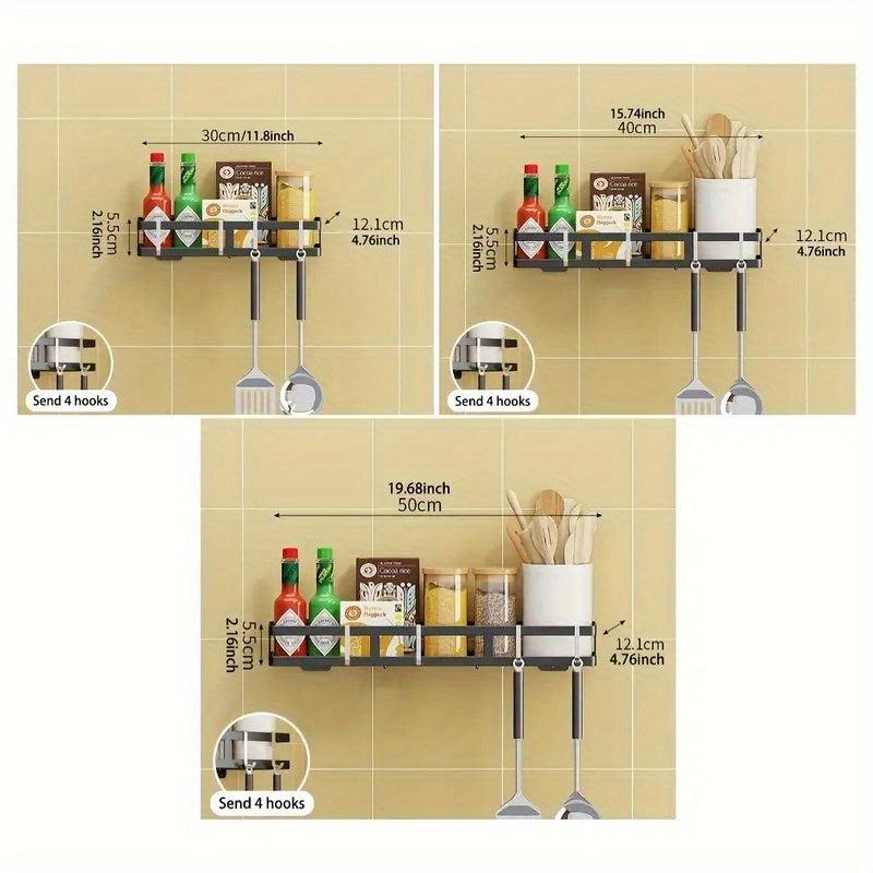 Kitchen Storage Rack With Hook Condiment Storage Rack