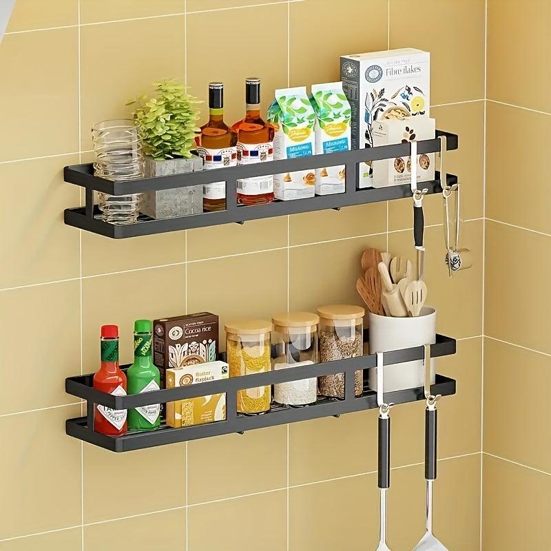 Kitchen Storage Rack With Hook Condiment Storage Rack