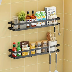Kitchen Storage Rack With Hook Condiment Storage Rack