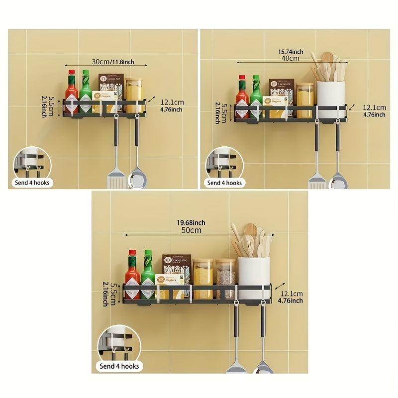 Kitchen Storage Rack With Hook Condiment Storage Rack