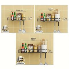 Kitchen Storage Rack With Hook Condiment Storage Rack