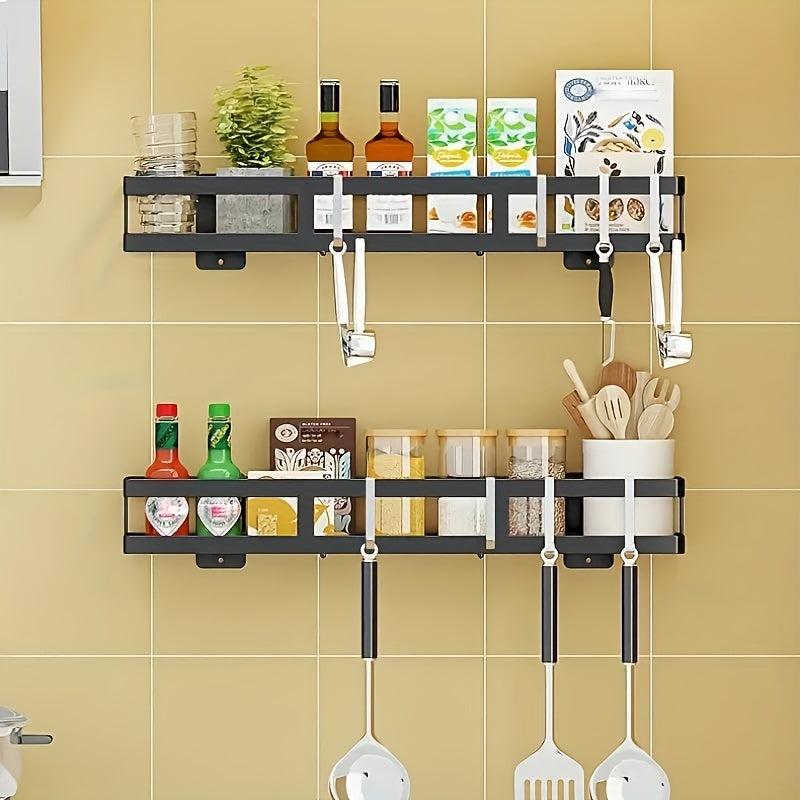 Kitchen Storage Rack With Hook Condiment Storage Rack