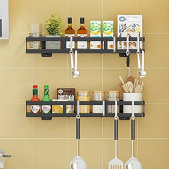 Kitchen Storage Rack With Hook Condiment Storage Rack