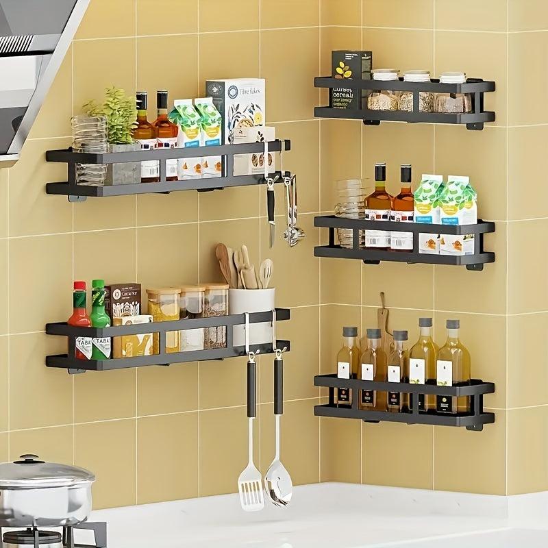 Kitchen Storage Rack With Hook Condiment Storage Rack