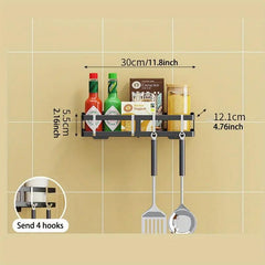 Kitchen Storage Rack With Hook Condiment Storage Rack