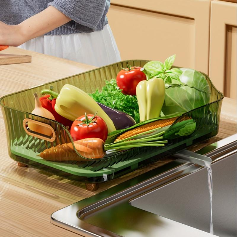 Dish Storage Rack With Draining Board Household Bowl Plate Rack