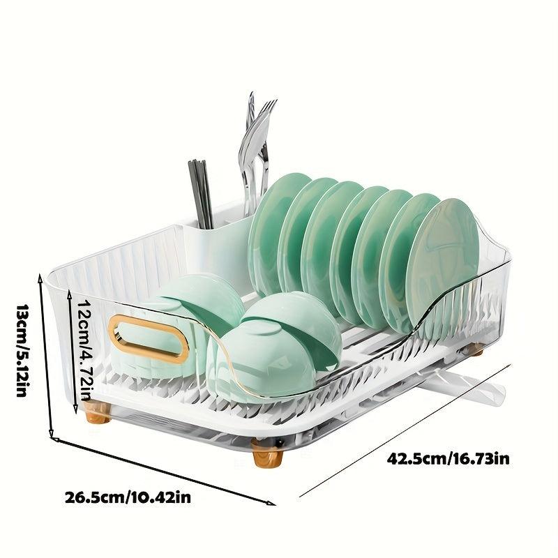 Dish Storage Rack With Draining Board Household Bowl Plate Rack
