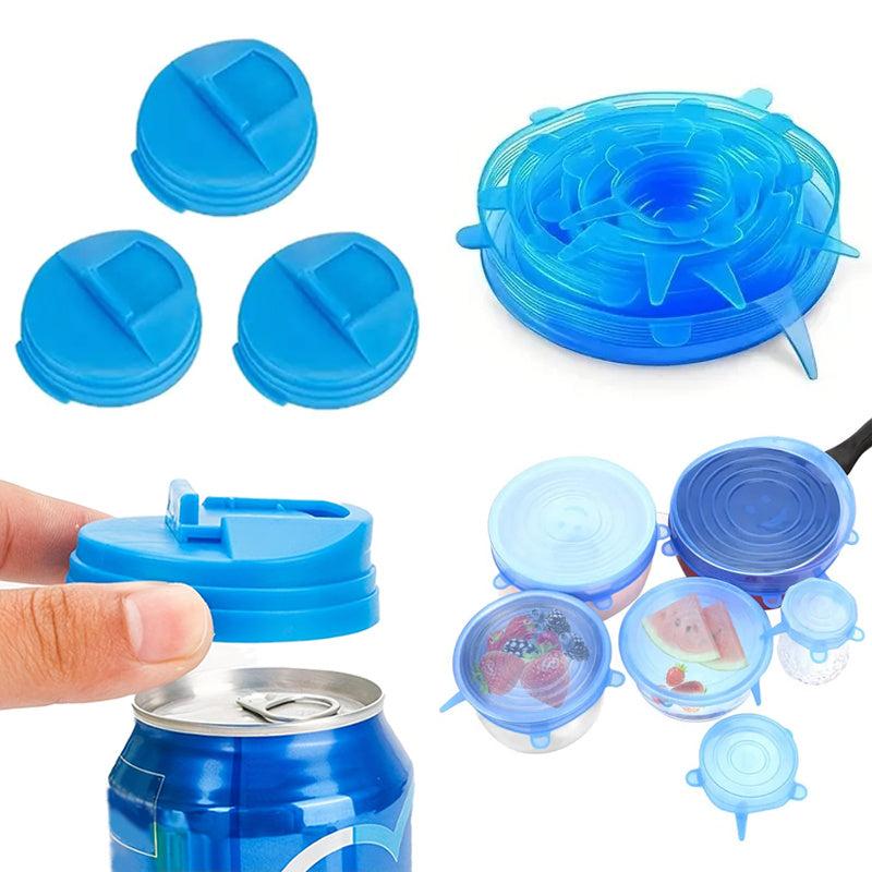 9pcs Can Covers Set Leakproof Drink Can Lids Protector