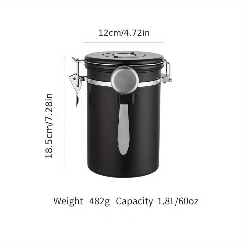 Coffee Storage Tank Stainless Steel With Date Tracker And CO2 Release Valve