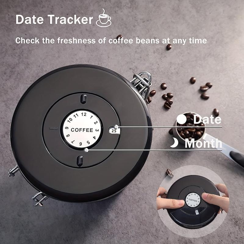 Coffee Storage Tank Stainless Steel With Date Tracker And CO2 Release Valve