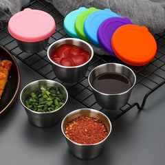 Salad Sauce Container Stainless Steel Small Dipping Sauce