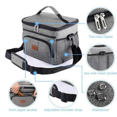 Large Insulated Lunch Bag Soft Cooler Tote for Camping Picnic Beach
