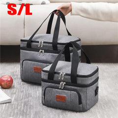 Large Insulated Lunch Bag Soft Cooler Tote for Camping Picnic Beach