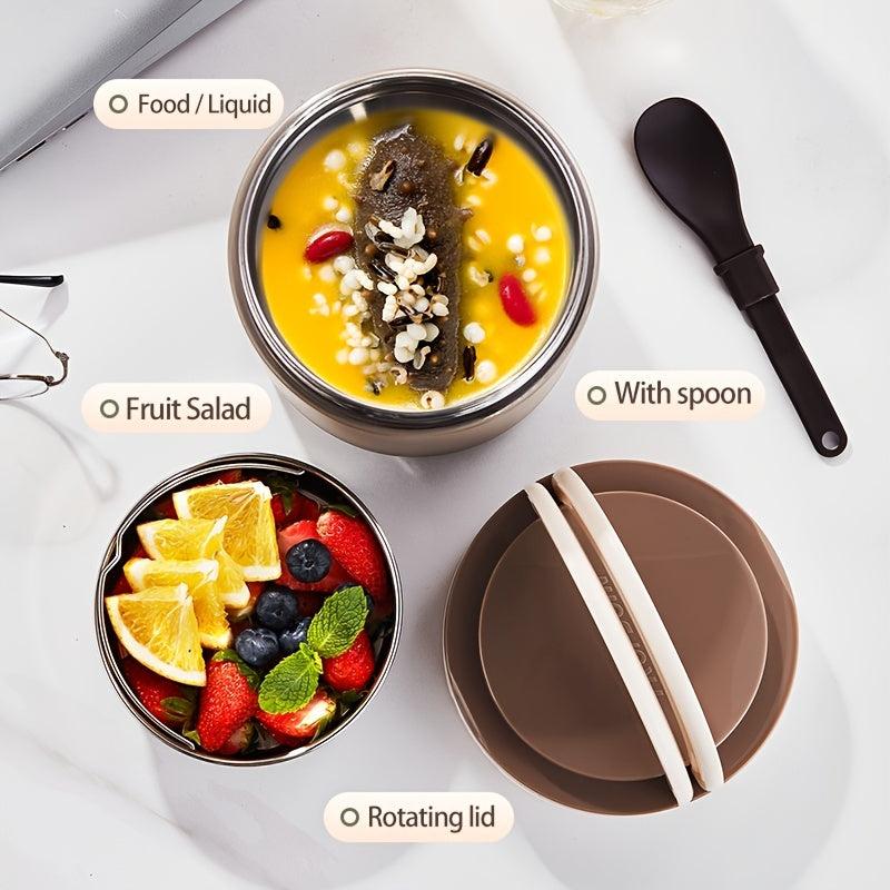 Vacuum Insulated Food Jar Stainless Steel Hot Cold Leak Resistant
