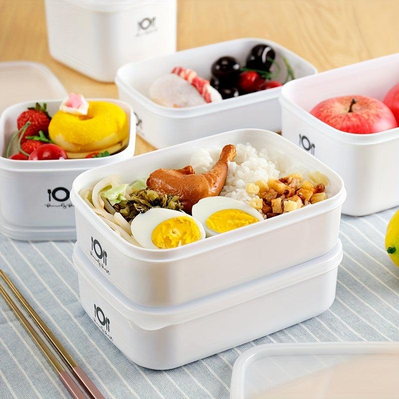 Rectangular Sealed Crisper Lunch Box Leakproof Container for School and Work