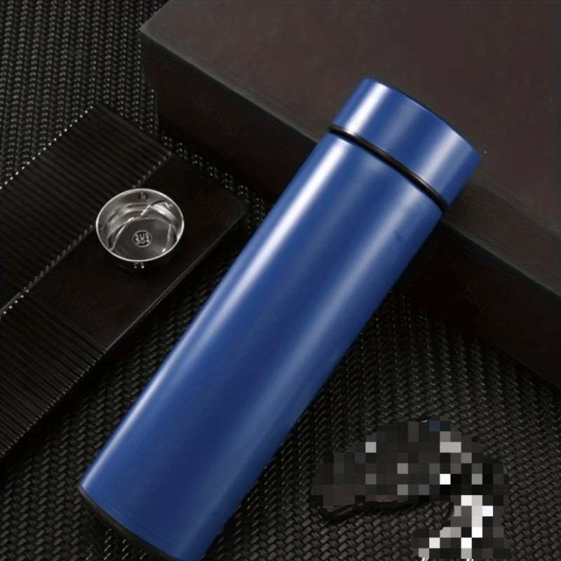16oz Smart Thermal Water Bottle LED Vacuum Flask, Stainless Steel Insulated