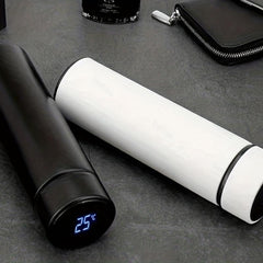 16oz Smart Thermal Water Bottle LED Vacuum Flask, Stainless Steel Insulated