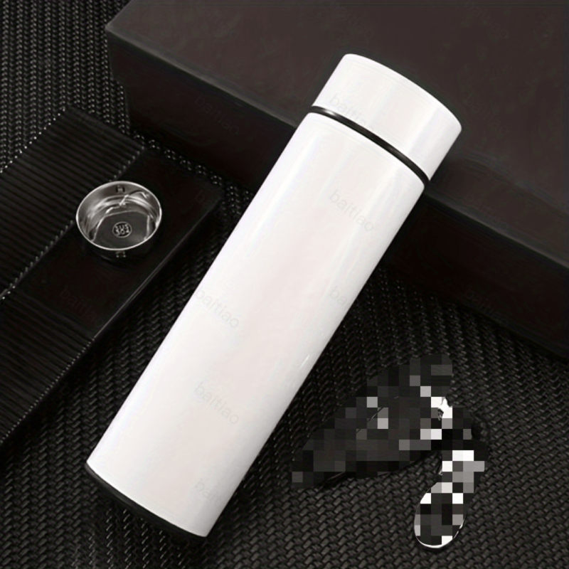 16oz Smart Thermal Water Bottle LED Vacuum Flask, Stainless Steel Insulated
