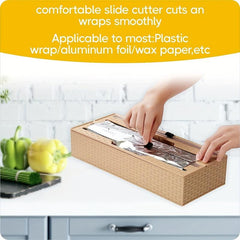 2-in-1 Wrap Dispenser Cutter Labels Foil Plastic