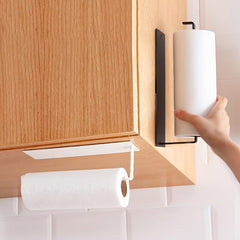 Kitchen Carbon Steel Tissue Towel Holder Under Cabinet