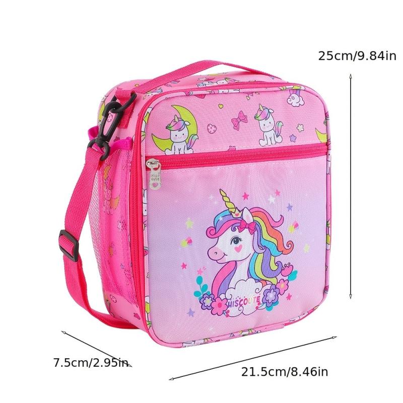 Student Portable Lunch Bag Single Shoulder Diagonal Cross Bag
