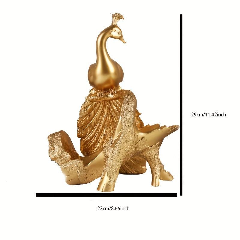 Peacock Wine Rack Ornament for Home Decor