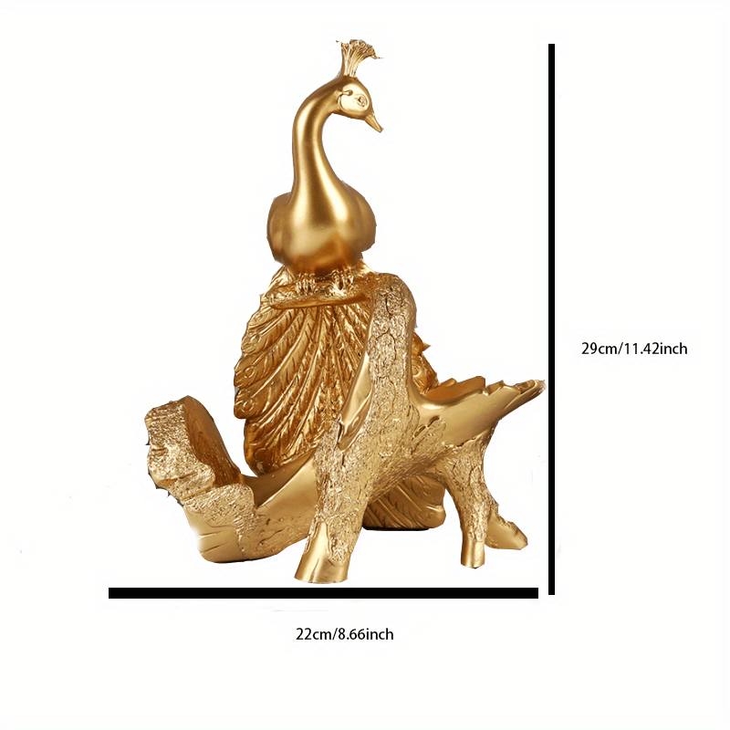 Peacock Wine Rack Ornament for Home Decor