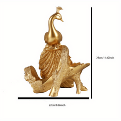 Peacock Wine Rack Ornament for Home Decor