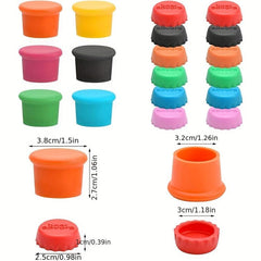 18pcs Colorful Silicone Crown Corks Beer Bottle Lids