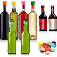 18pcs Colorful Silicone Crown Corks Beer Bottle Lids