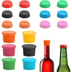 18pcs Colorful Silicone Crown Corks Beer Bottle Lids