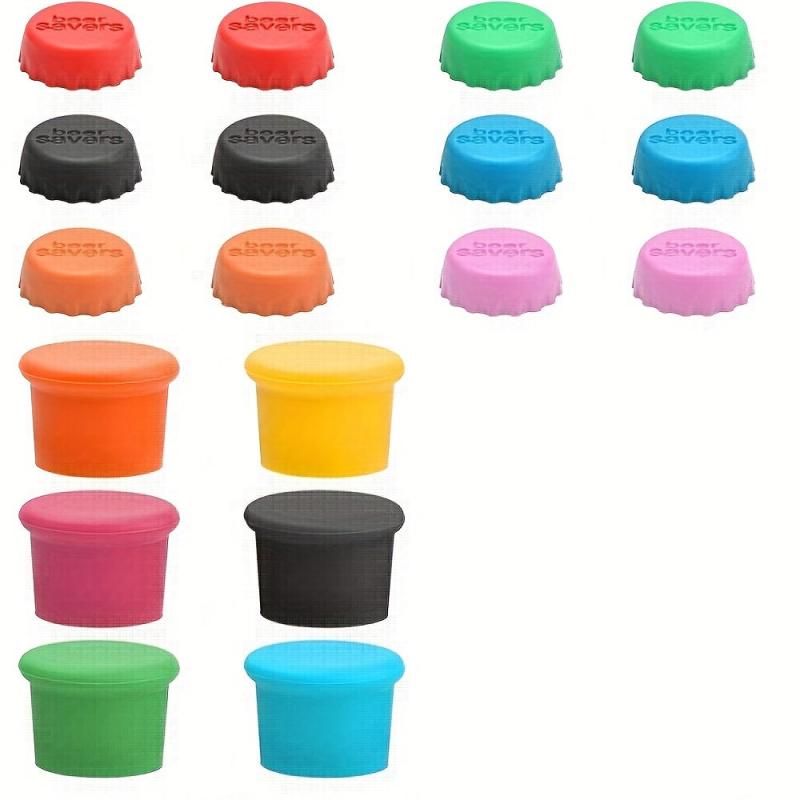 18pcs Colorful Silicone Crown Corks Beer Bottle Lids