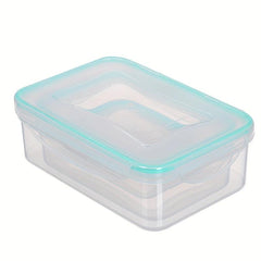 3pcs High Rectangle Airtight Lunch Boxes with Lids Leakproof Crisper